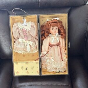 Cracker Barrel Porcelain Doll